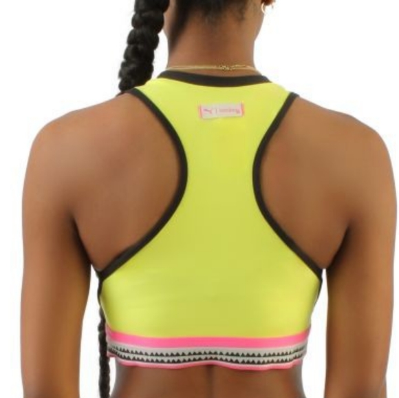 💛PUMA LEMLEM CROPPED TRAINING TANK TOP SIZE M - Picture 9 of 12